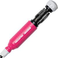 Tournevis multi embouts Original Pink 15-en-1, 8-37/50" lo, Prise Textur&eacute; Meunier Outillage Industriel