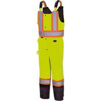 5041BB Pantalon &agrave; bretelles matelass&eacute; imperm&eacute;able, Polyester, Grand, Jaune lime haute visibilit&eacute; Meunier Outillage Industriel