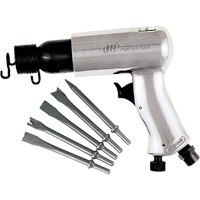 Air Hammer with Chisel Set, 3 CFM, 1/4" NPT, 3500 BPM, 11/16" x 2-5/8" (17.46mm x 66.68mm) Meunier Outillage Industriel