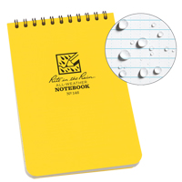 Carnet de notes de poche &agrave; spirale, Couverture souple, Jaune, 100 Pages, 4" , 6"  Meunier Outillage Industriel