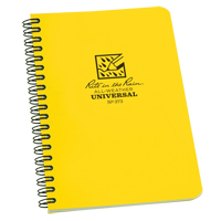 Side-Spiral Notebook, Soft Cover, Yellow, 64 Pages, 4-5/8" W x 7" L NKF440 | Meunier Outillage Industriel