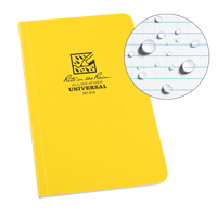 Livre reli&eacute; Field-Flex, Couverture souple, Jaune, 128 Pages, 4-5/8" , 7-1/4"  Meunier Outillage Industriel