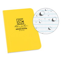 Memo Book, Soft Cover, Yellow, 112 Pages, 3-1/2" W x 5" L Meunier Outillage Industriel