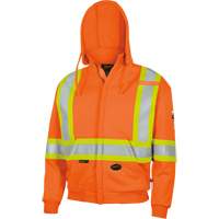 338SF Flame-Resistant Zip Style Hoodie, Men's, X-Large, High Visibility Orange, 22 cal/cm² Meunier Outillage Industriel