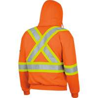 338SF Flame-Resistant Zip Style Hoodie, Men's, X-Large, High Visibility Orange, 22 cal/cm² Meunier Outillage Industriel