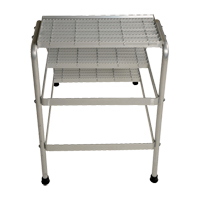 Aluminum Step Stand, 3 Steps, 34-9/16" x 22-13/16" x 30" High NKH898 | Meunier Outillage Industriel