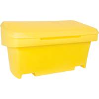 Heavy-Duty Outdoor Salt and Sand Storage Container, 24" x 48" x 24", 10 cu. Ft., Yellow Meunier Outillage Industriel