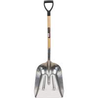 Scoop Shovel, Wood, Aluminum Blade, D-Grip Handle, 24-1/2" Length NM985 | Meunier Outillage Industriel