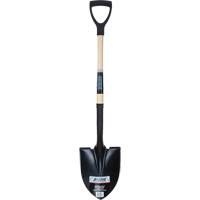 Round Point Shovel, Tempered Steel Blade, Hardwood, D-Grip Handle NN243 | Meunier Outillage Industriel