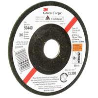 Green Corps Flexible Grinding Wheel, 4-1/2" x 1/8", 7/8" Arbor, Ceramic, Type 27 Meunier Outillage Industriel