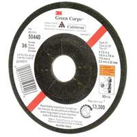 Green Corps Flexible Grinding Wheel, 4-1/2" x 1/8", 7/8" Arbor, Ceramic, Type 27 Meunier Outillage Industriel