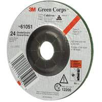 Green Corps Flexible Grinding Wheel, 5" x 1/4", 7/8" Arbor, Ceramic, Type 1 Meunier Outillage Industriel