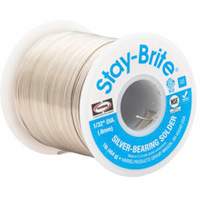 Stay-Brite&reg; Solders, Lead-Free, 96% Tin 4% Silver, Solid Core, 0.09375" Dia. Meunier Outillage Industriel