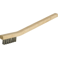 Small Cleaning Industrial-Duty Scratch Brush, Stainless Steel, 3 x 7 Wire Rows, 7-3/4" Long NT615 | Meunier Outillage Industriel