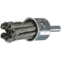 Knot Wire End Brush, 1" Dia., 0.02" Wire Dia., 1/4" Shank BX358 | Meunier Outillage Industriel