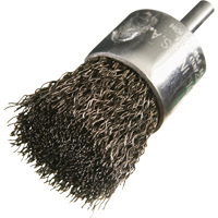 Crimped Wire End Brushes, 1", 0.005" Fill, 1/4" Shank NU452 | Meunier Outillage Industriel