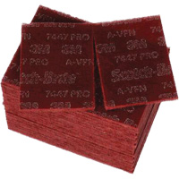 Scotch-Brite 7447 Hand Pads, Aluminum Oxide, 9" x 6", Very Fine Grit Meunier Outillage Industriel