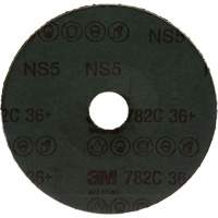 Disque en fibre 782C, Grain de c&eacute;ramique, 36+, 5" Dia x 7/8" Arbre Meunier Outillage Industriel
