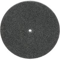 Meule unitaris&eacute;e EXL Scotch-Brite, 5" x 1/4", Arbre de 1/4", Grain de Fin, Carbure de silicium Meunier Outillage Industriel