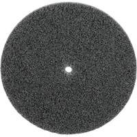 Meule unitaris&eacute;e EXL Scotch-Brite, 5" x 1/4", Arbre de 1/4", Grain de Fin, Carbure de silicium Meunier Outillage Industriel