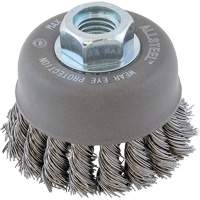 ALLSTEEL Wire Brush, 3" Dia. x 5/8"-11 Arbor Meunier Outillage Industriel