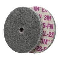 Meule unitaris&eacute;e EXL Scotch-Brite, 6" x 1/4", Arbre de 1/4", Grain de Fin, Oxyde d'aluminium/C&eacute;ramique/Zirconium Meunier Outillage Industriel