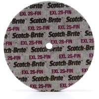 Meule unitaris&eacute;e EXL Scotch-Brite, 6" x 1/4", Arbre de 1/4", Grain de Fin, Carbure de silicium Meunier Outillage Industriel