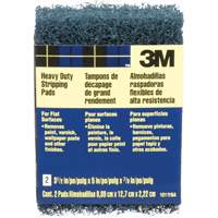 Heavy-Duty Stripping Pads, Aluminum Oxide, 3-1/2" x 5", Coarse Grit Meunier Outillage Industriel
