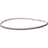 Courroie en toile pour ponceuse Metalite, 3/8" la x 13" lo, Oxyde d'aluminium, Grain Cors&eacute;/P80 Meunier Outillage Industriel