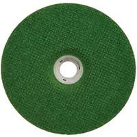 Green Corps Depressed Centre Wheel, 7" x 1/8", 7/8" Arbor, Ceramic, Type 27 Meunier Outillage Industriel