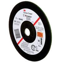 Green Corps Depressed Centre Wheel, 7" x 1/8", 7/8" Arbor, Ceramic, Type 27 Meunier Outillage Industriel