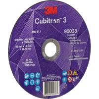 Cubitron 3 Cut-Off Wheel, 6" x 0.045", Type T27, Ceramic, 10200 RPM Meunier Outillage Industriel