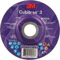 Cubitron 3 Cut-Off Wheel, 4-1/2" x 0.04", 7/8" Arbor, Type T27, Ceramic, 13300 RPM Meunier Outillage Industriel