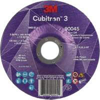Cubitron™ 3 Cut-Off Wheel, 5" x 0.045", 7/8" Arbor, Type T27, Ceramic, 12250 RPM NY551 | Meunier Outillage Industriel