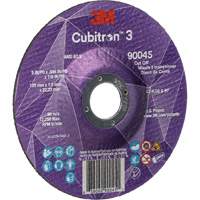 Cubitron™ 3 Cut-Off Wheel, 5" x 0.045", 7/8" Arbor, Type T27, Ceramic, 12250 RPM NY551 | Meunier Outillage Industriel