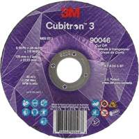 Cubitron 3 Cut-Off Wheel, 5" x 0.09", 7/8" Arbor, Type T27, Ceramic, 12250 RPM Meunier Outillage Industriel