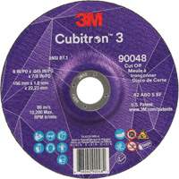Cubitron 3 Cut-Off Wheel, 6" x 0.045", 7/8" Arbor, Type T27, Ceramic, 10200 RPM Meunier Outillage Industriel