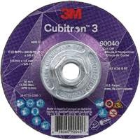 Cubitron 3 Cut-Off Wheel, 4-1/2" x 0.045", 5/8"-11 Arbor, Type T27, Ceramic, 13300 RPM Meunier Outillage Industriel