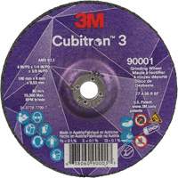 Meule a moyeu d&eacute;port&eacute; Cubitron 3, 4" x 1/4", Arbre 3/8", C&eacute;ramique, Type T27 Meunier Outillage Industriel