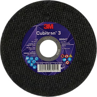 Cubitron 3 Cutting Disc, 5" x 9/32", 3/8" Arbor, Type 41 Meunier Outillage Industriel