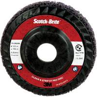 Scotch-Brite Clean and Strip XT Pro Disc XO-DC, 4-1/2" Dia., Extra Coarse Grit, Silicon Carbide Meunier Outillage Industriel