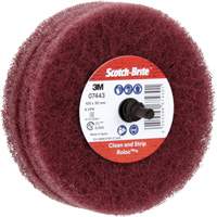 Scotch-Brite Roloc Plus General Purpose Scuffing Wheel, 4" Dia. Meunier Outillage Industriel