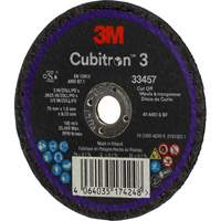 Cubitron 3 Cut-Off Wheel, 3" x 0.063", 3/8" Arbor, Ceramic Meunier Outillage Industriel