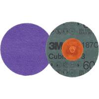 Cubitron 3 Roloc Fibre Disc, 2" Dia., 60+ Grit, Ceramic Meunier Outillage Industriel