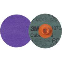 Cubitron 3 Roloc Fibre Disc, 4" Dia., 60+ Grit, Ceramic Meunier Outillage Industriel