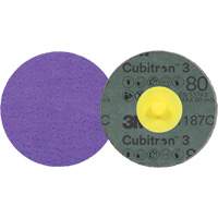 Cubitron 3 Roloc Fibre Disc, 2" Dia., 80+ Grit, Ceramic Meunier Outillage Industriel