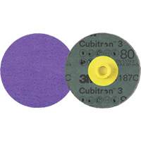 Cubitron 3 Roloc Fibre Disc, 4" Dia., 80+ Grit, Ceramic Meunier Outillage Industriel