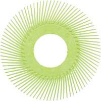 Brosse radiale en soies de pr&eacute;cision type A PN-RB sans adaptateur Scotch-Brite, C&eacute;ramique, Grain 50+, 6" dia. Meunier Outillage Industriel