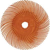 Brosse radiale en soies de pr&eacute;cision type C PN-RB Scotch-Brite , C&eacute;ramique, Grain 80+, 3" dia. Meunier Outillage Industriel