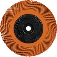 Brosse radiale en soies de pr&eacute;cision type C PN-RB avec adaptateur Scotch-Brite , C&eacute;ramique, Grain 80+, 6" dia. Meunier Outillage Industriel